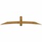 Ekena Millwork Bellingham Rough Sawn Timber Gable Bracket, Western Red Cedar, 108"W x 22"H x 6"D x 6"F, 5/12 Pitch GBW108X22X0606BEL00RWR - alternate 1